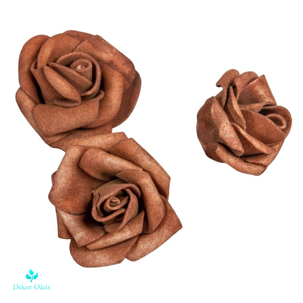 Polifoam rózsa fej 3-4cm 50 db - Több színben 