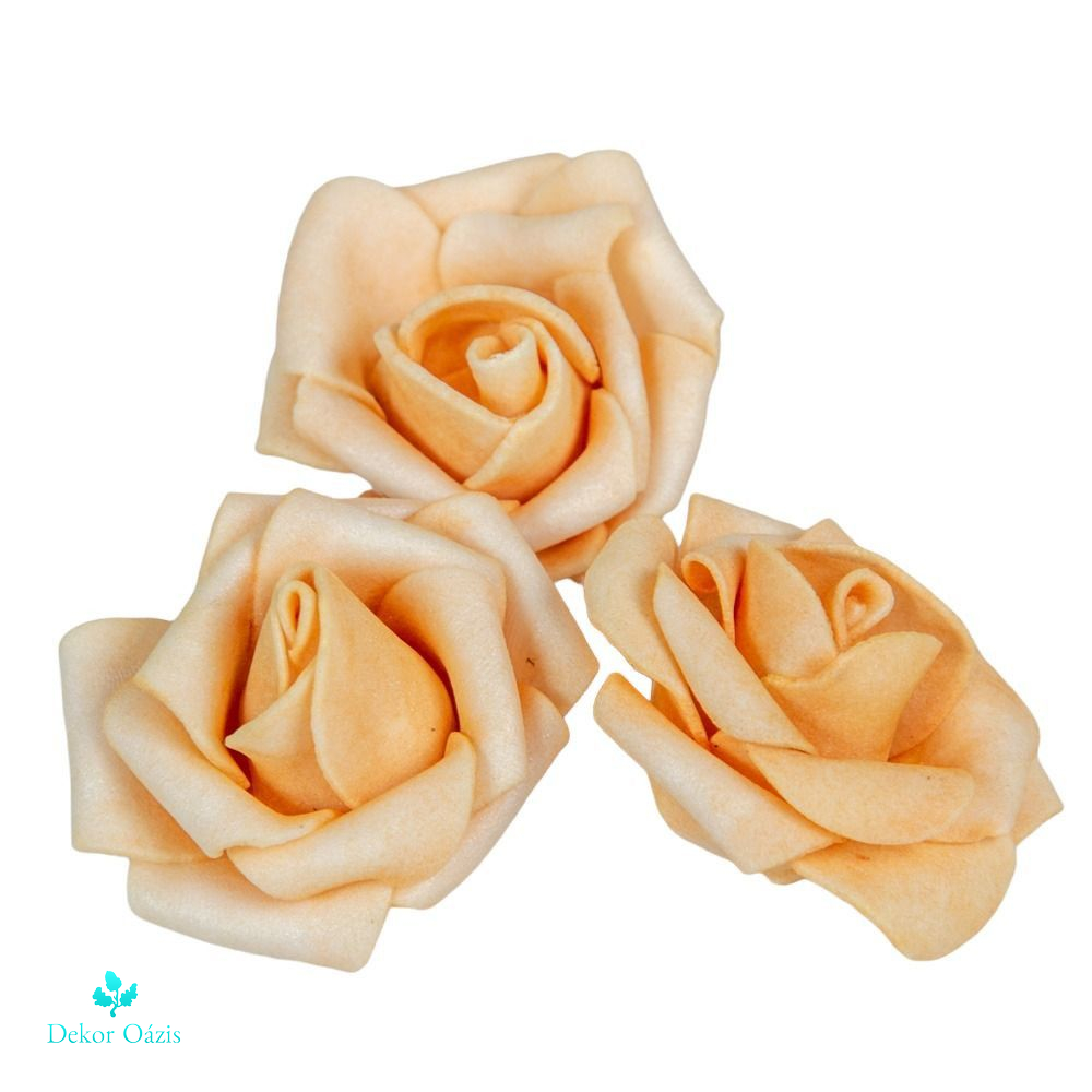 Polifoam rózsa fej 3-4cm 50 db - Több színben 