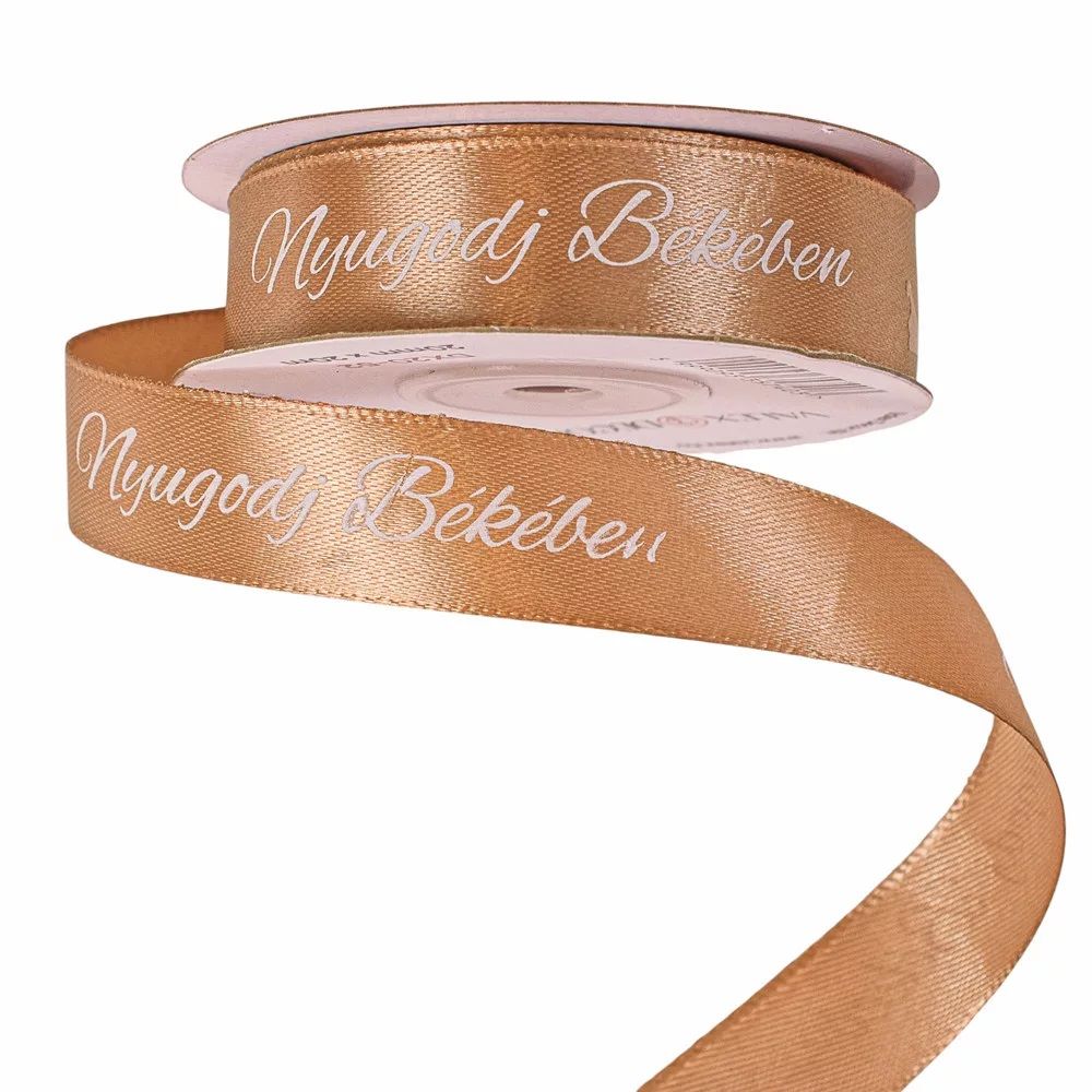 Gyász szatén szalag - Nyugodj békében - 4 színben 