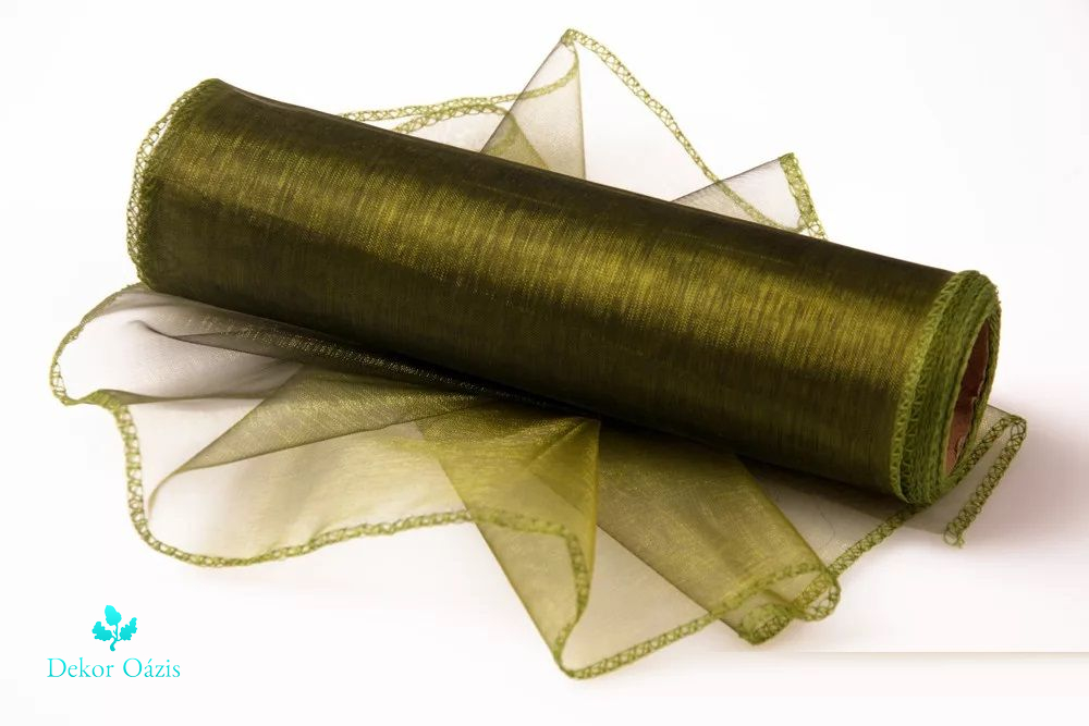 Organza tekercs szegett 20 cm x 8,2 m- Több színben 