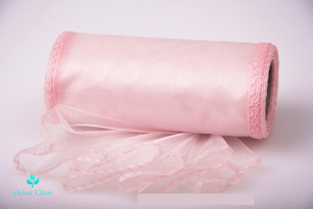 Organza tekercs szegett 20 cm x 8,2 m- Több színben 