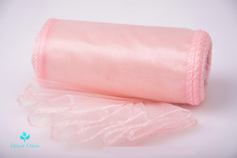 Organza tekercs szegett 20 cm x 8,2 m- Több színben 