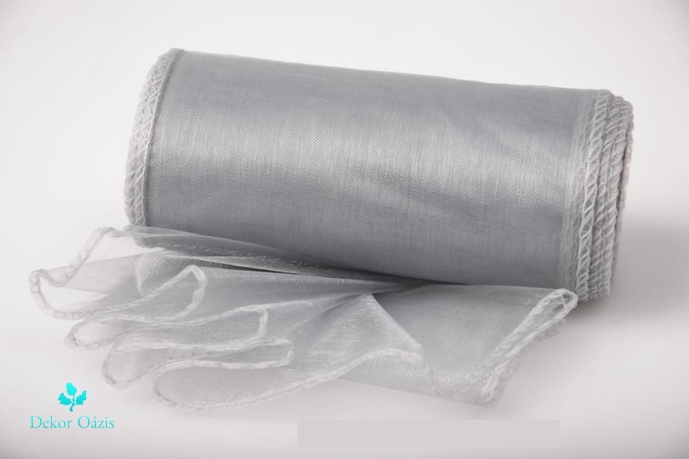 Organza tekercs szegett 20 cm x 8,2 m- Több színben 