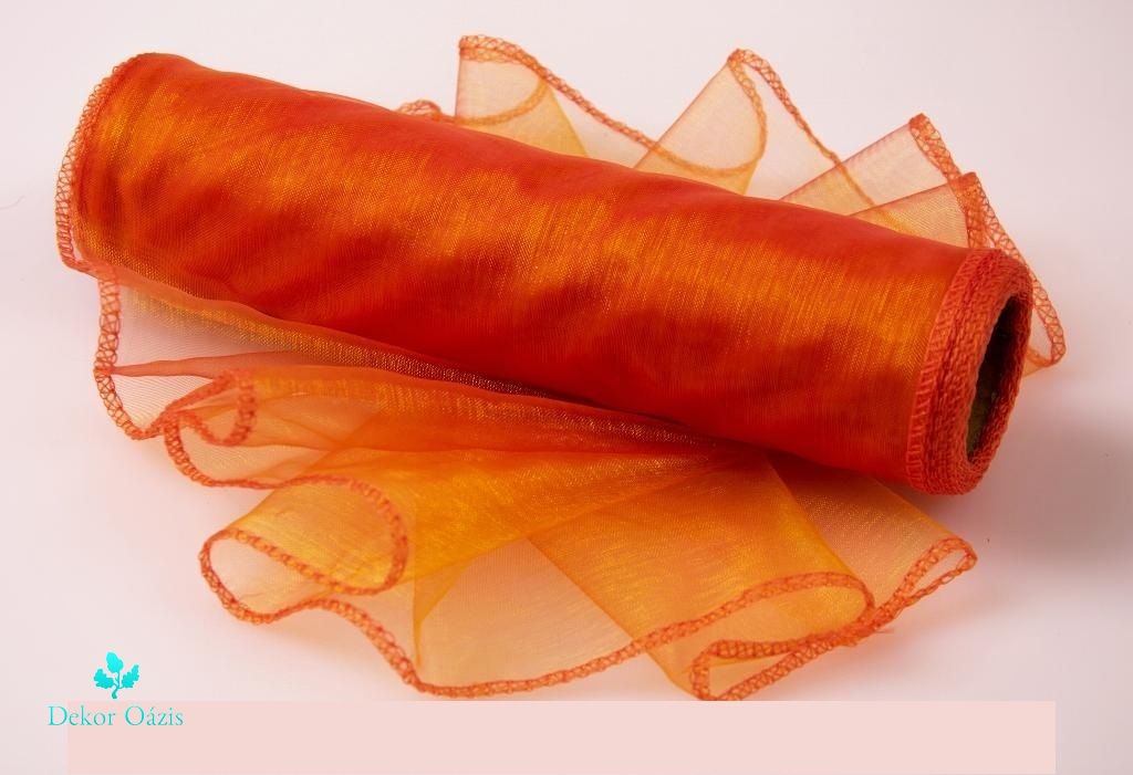 Organza tekercs szegett 20 cm x 8,2 m- Több színben 