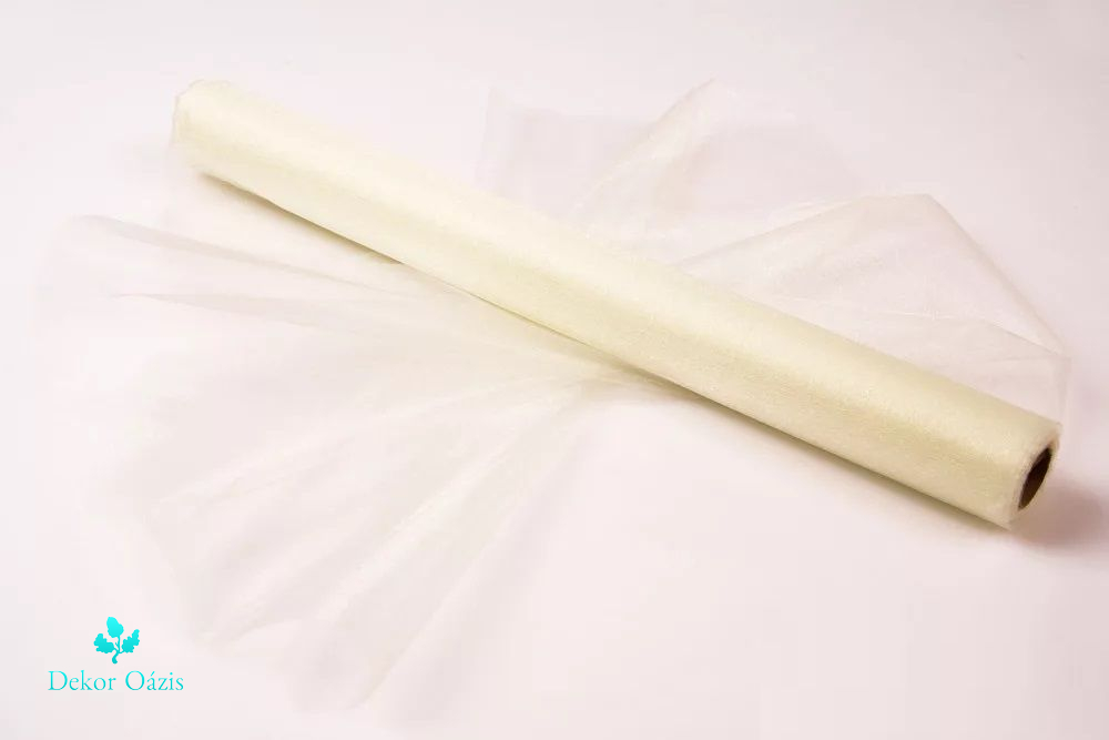 Snow Organza 47cm*10m szegetlen - Több színben 