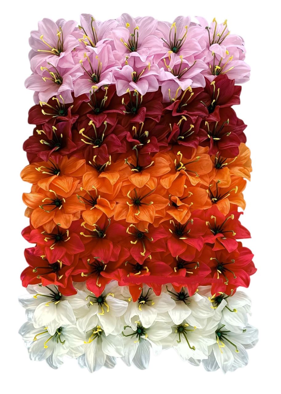 Liliom fej dupla szírmú 50 db - 4 színben Liliom fej dupla szírmú 50 db - 4 színben