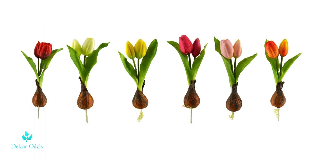 Élethű Real Touch tulipán gumi hagymás - Több féle