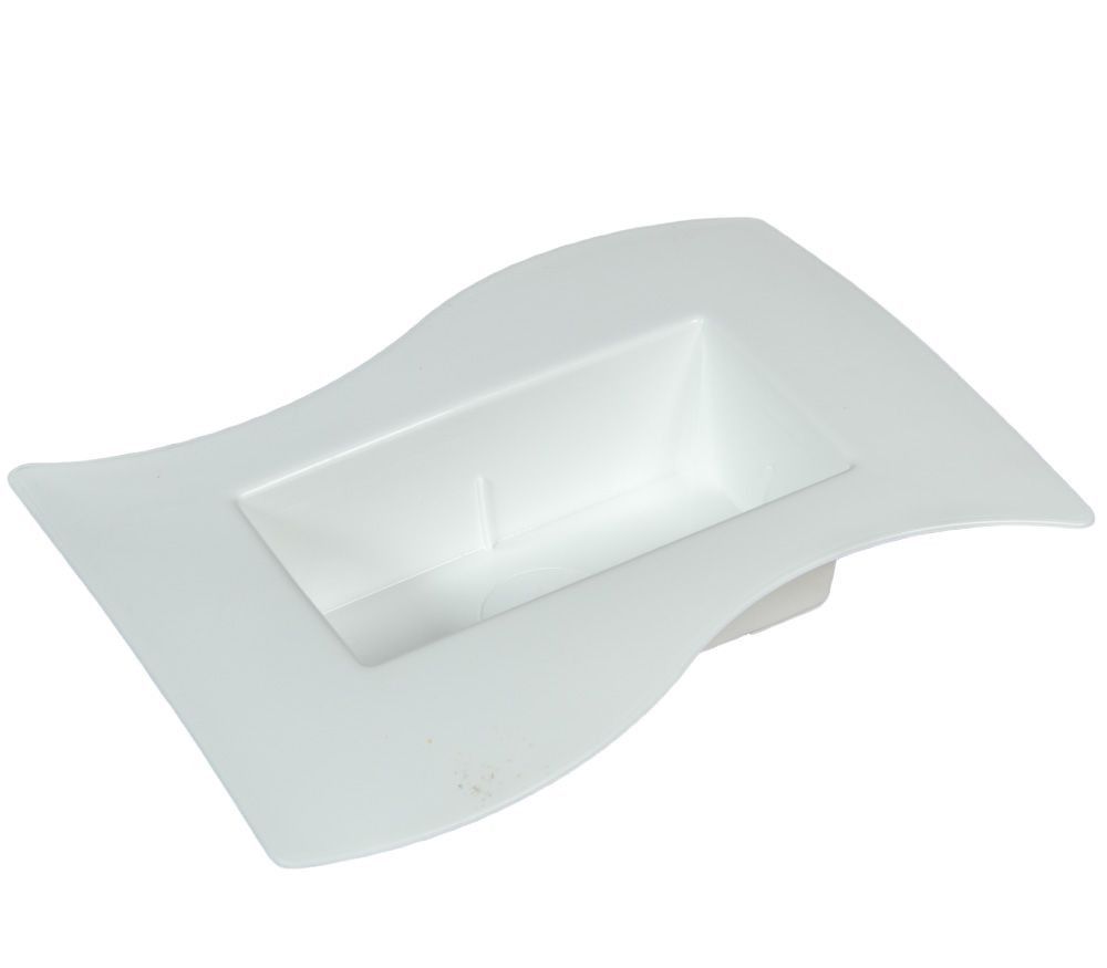 Műanyag szögletes virágtál 24 × 12 × 5 cm – arany, fekete és fehér Műanyag szögletes virágtál 24 × 12 × 5 cm – arany, fekete és fehér