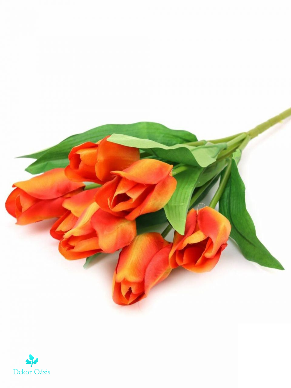 Nagyfejű tulipán csokor 7 fejes - Több színben