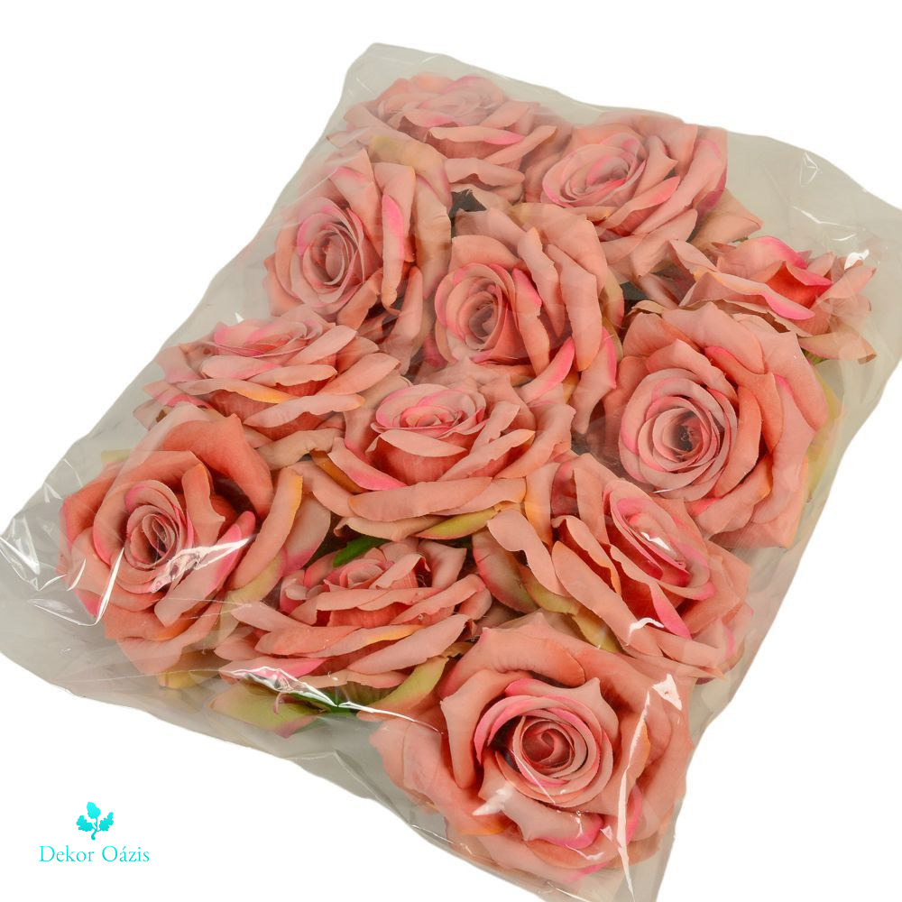 Gyémánt rózsa virágfej- 12 db / csomag - 5 színben