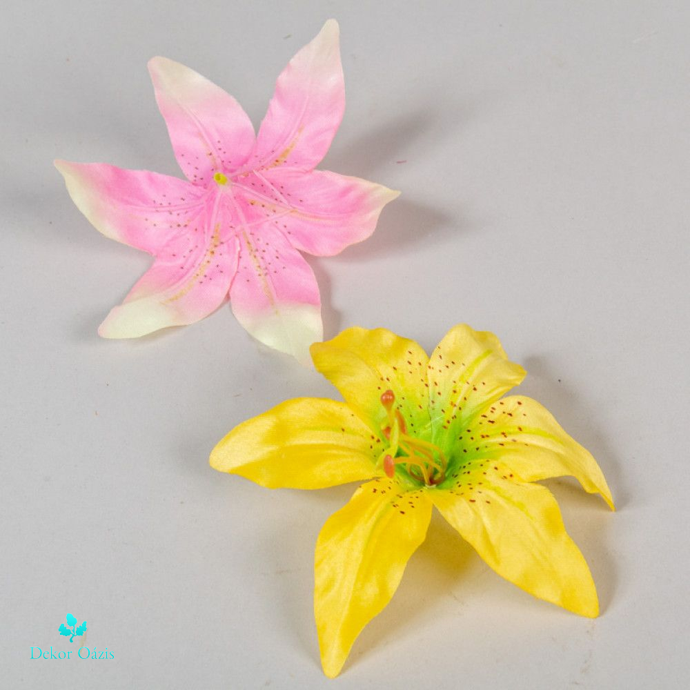 Liliom virágfej 13cm 24db / csomag - Több színben