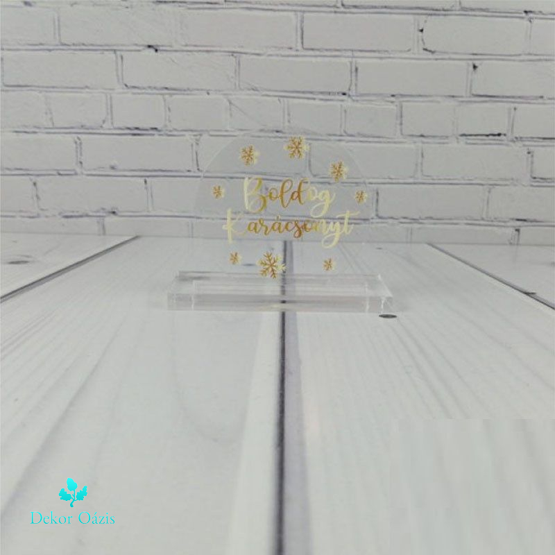 Kör alakú karácsonyi plexi 5 cm - 3 db /csomag - Több féle Kör alakú karácsonyi plexi 5 cm - 3 db /csomag - Több féle