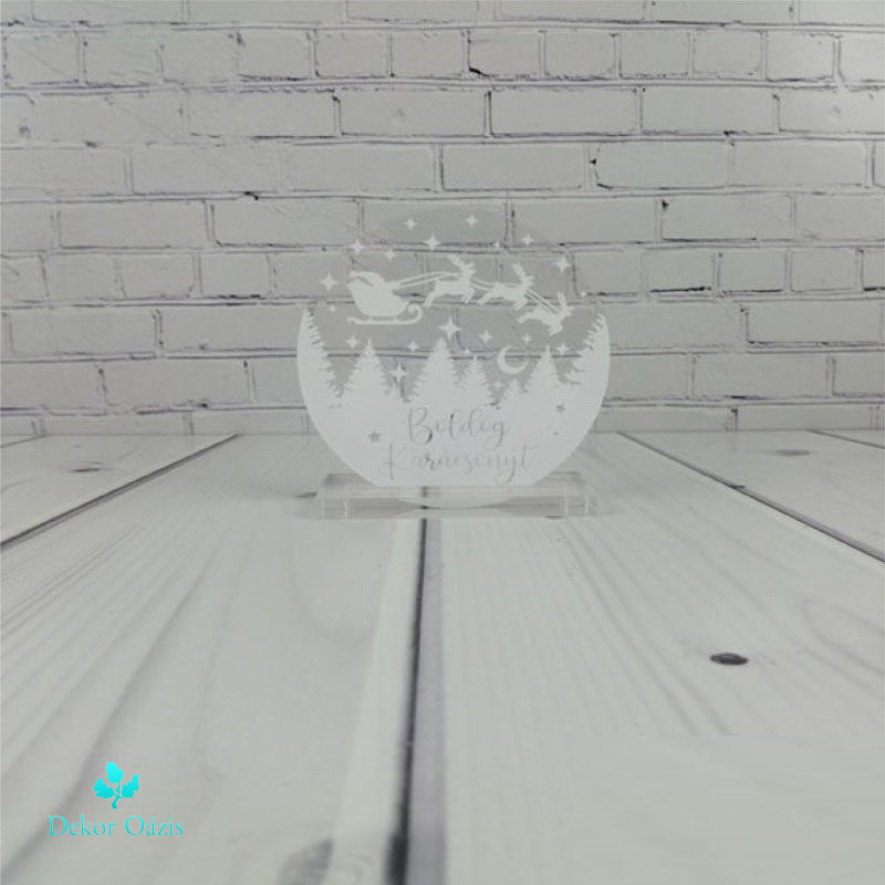 Kör alakú karácsonyi plexi 7 cm - 3 db /csomag - Több féle Kör alakú karácsonyi plexi 7 cm - 3 db /csomag - Több féle