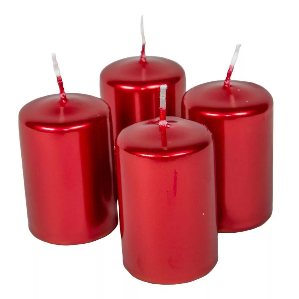 Metál adventi gyertya 4db/csomag - Több színben Metál adventi gyertya 4db/csomag - Több színben