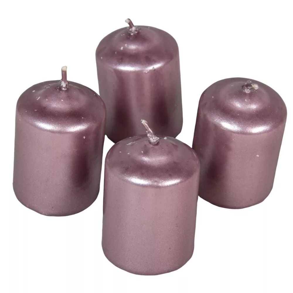Metál adventi gyertya 4db/csomag - Több színben Metál adventi gyertya 4db/csomag - Több színben