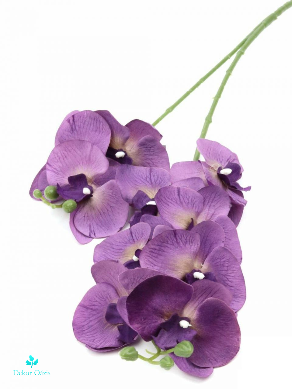 2 ágas selyem orchidea ág - Több színben