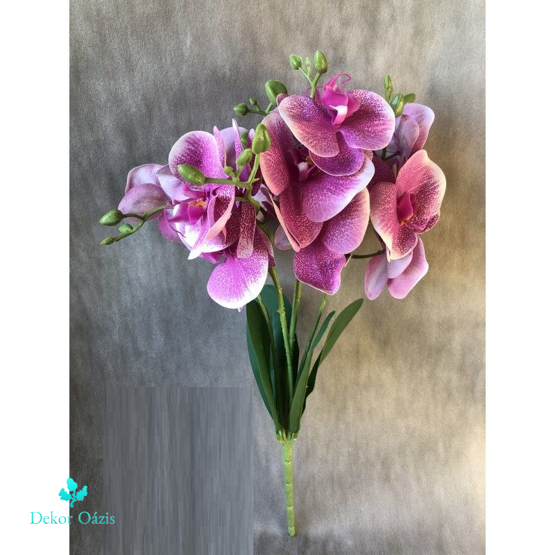 Orchidea csokor x5 45 cm - 3 színben