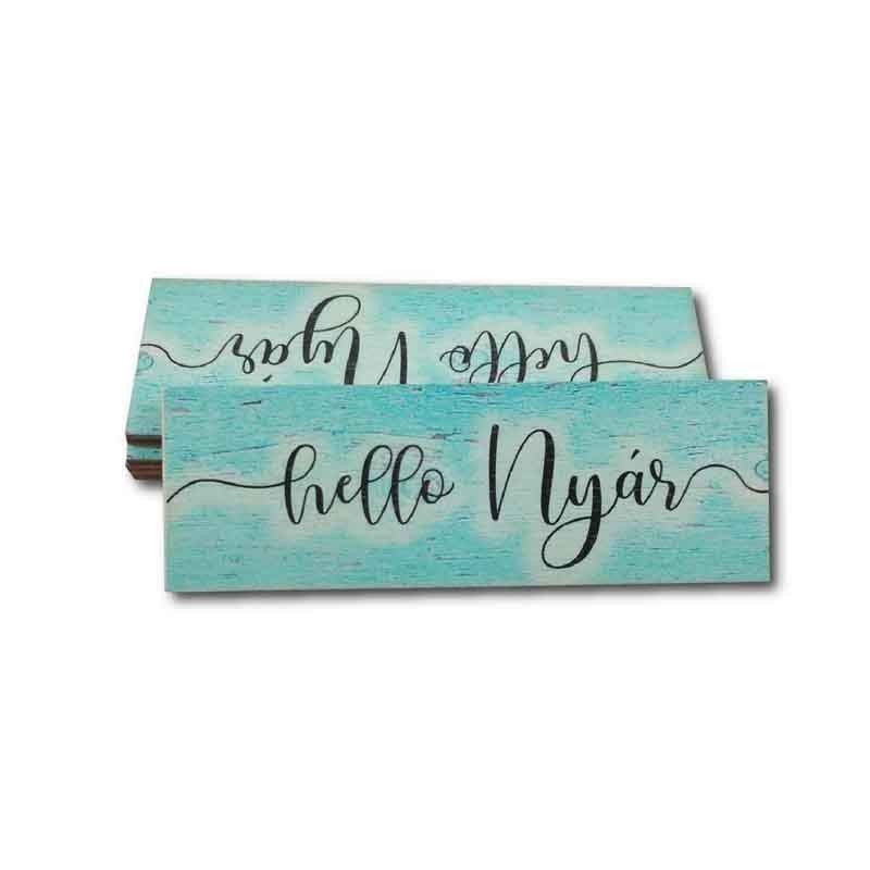 Kis fa tábla nyári stílusban 3,4 x 10 cm 5 db /csomag - Több fajta Kis fa tábla nyári stílusban 3,4 x 10 cm 5 db /csomag - Több fajta