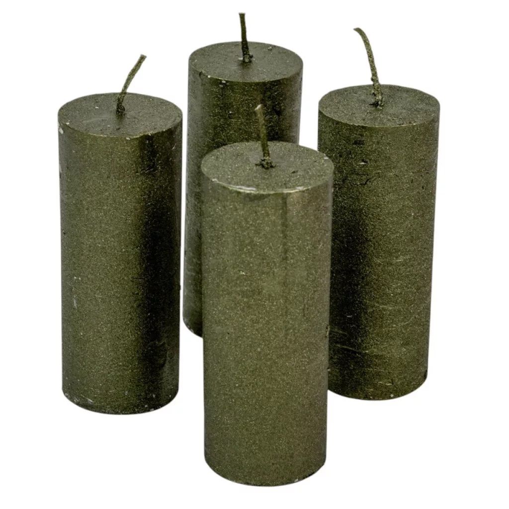 Rusztikus metál henger 40x100 mm 4 db/csomag- Több színben