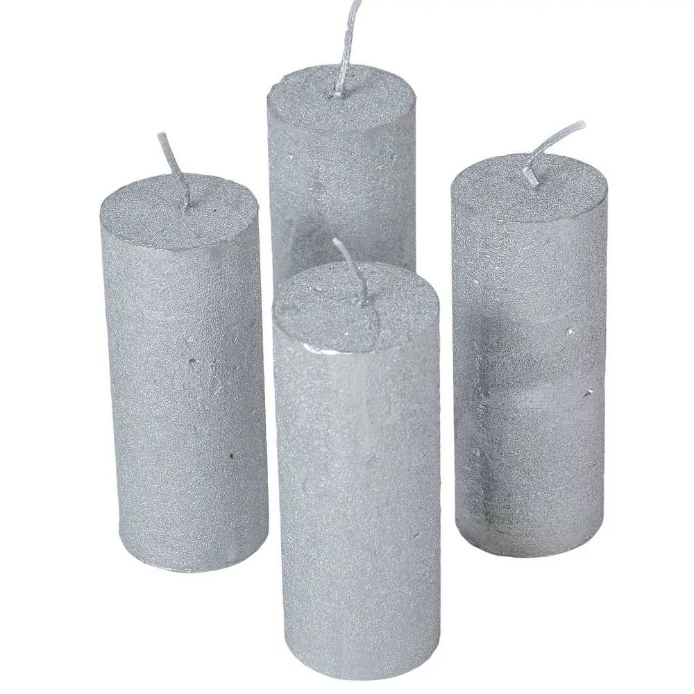 Rusztikus metál henger 40x100 mm 4 db/csomag- Több színben