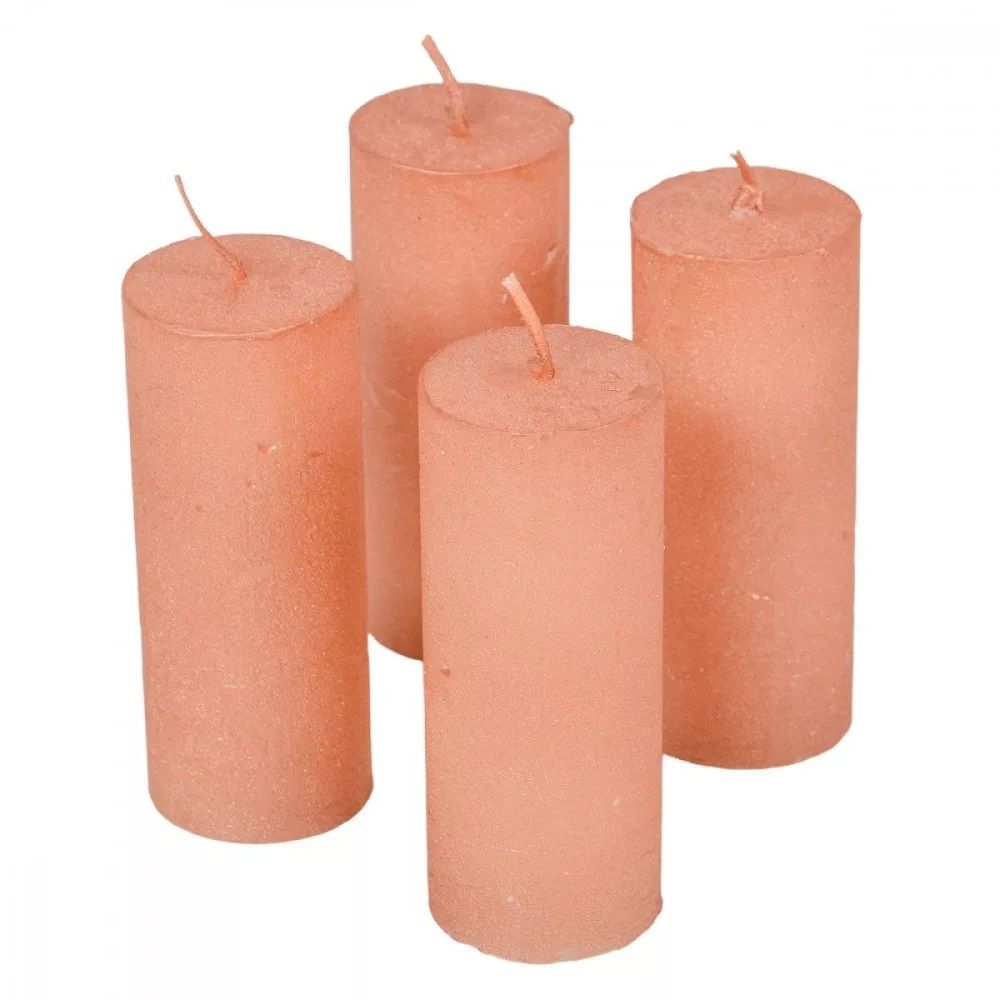 Rusztikus metál henger 40x100 mm 4 db/csomag- Több színben