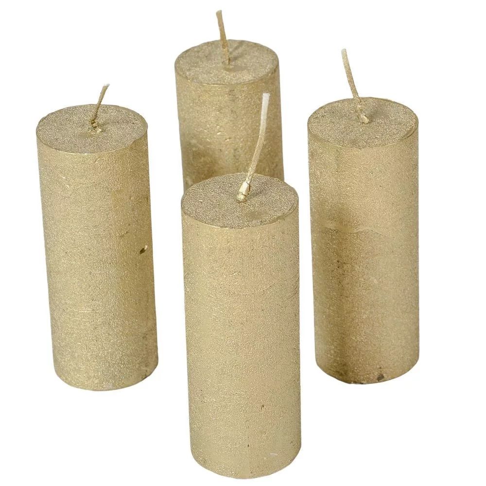 Rusztikus metál henger 40x100 mm 4 db/csomag- Több színben