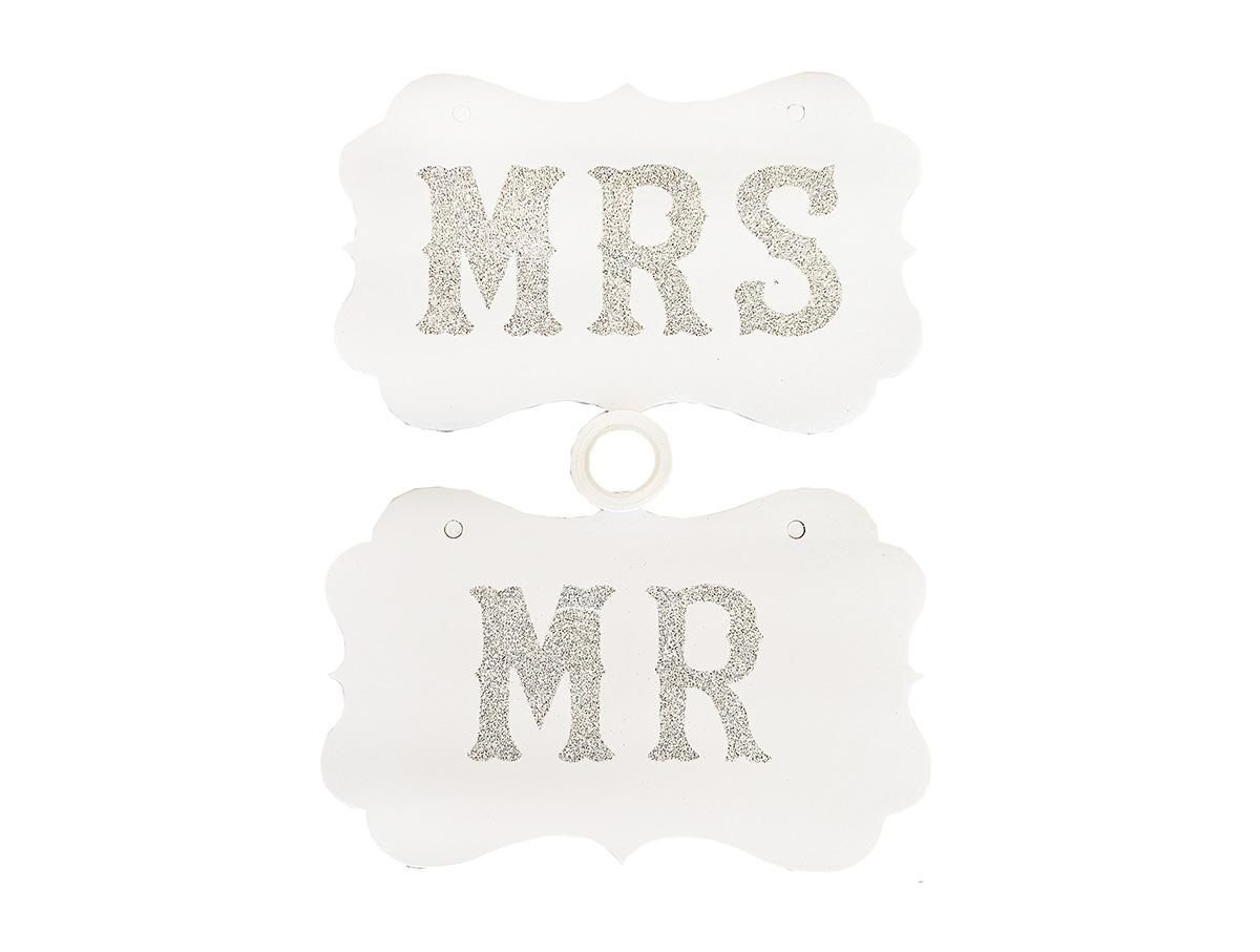 Tábla Mr&Mrs 2 részes 23x14cm