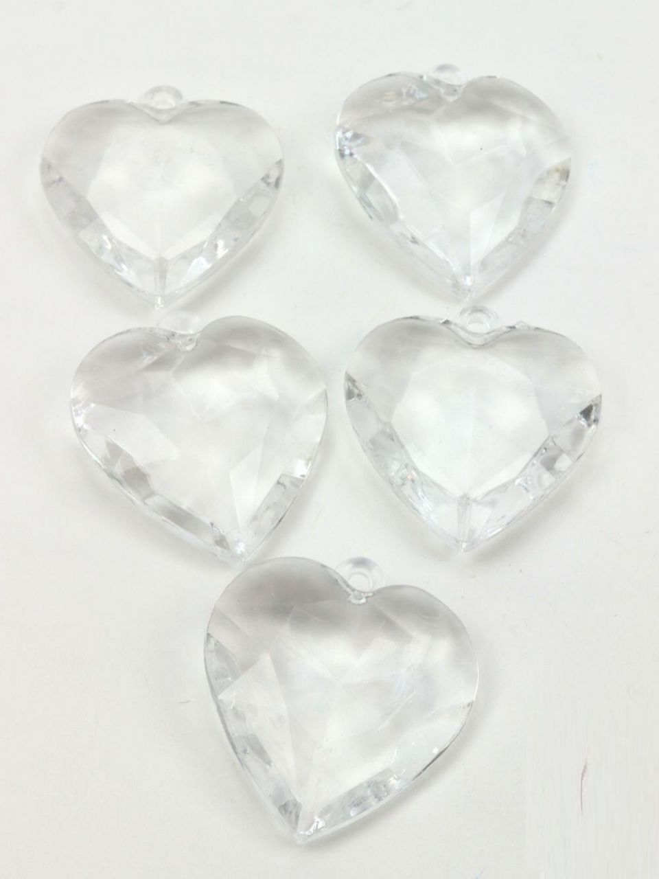 Fűzhetős kristály 2 5 x5 cm- 5 db/csomag