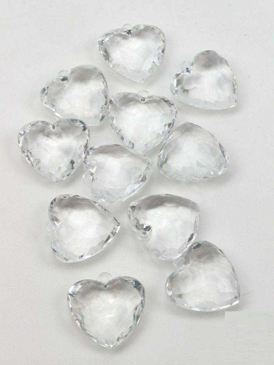 Fűzhetős kristály 1 3,5 x3,5 cm- 11 db/csomag