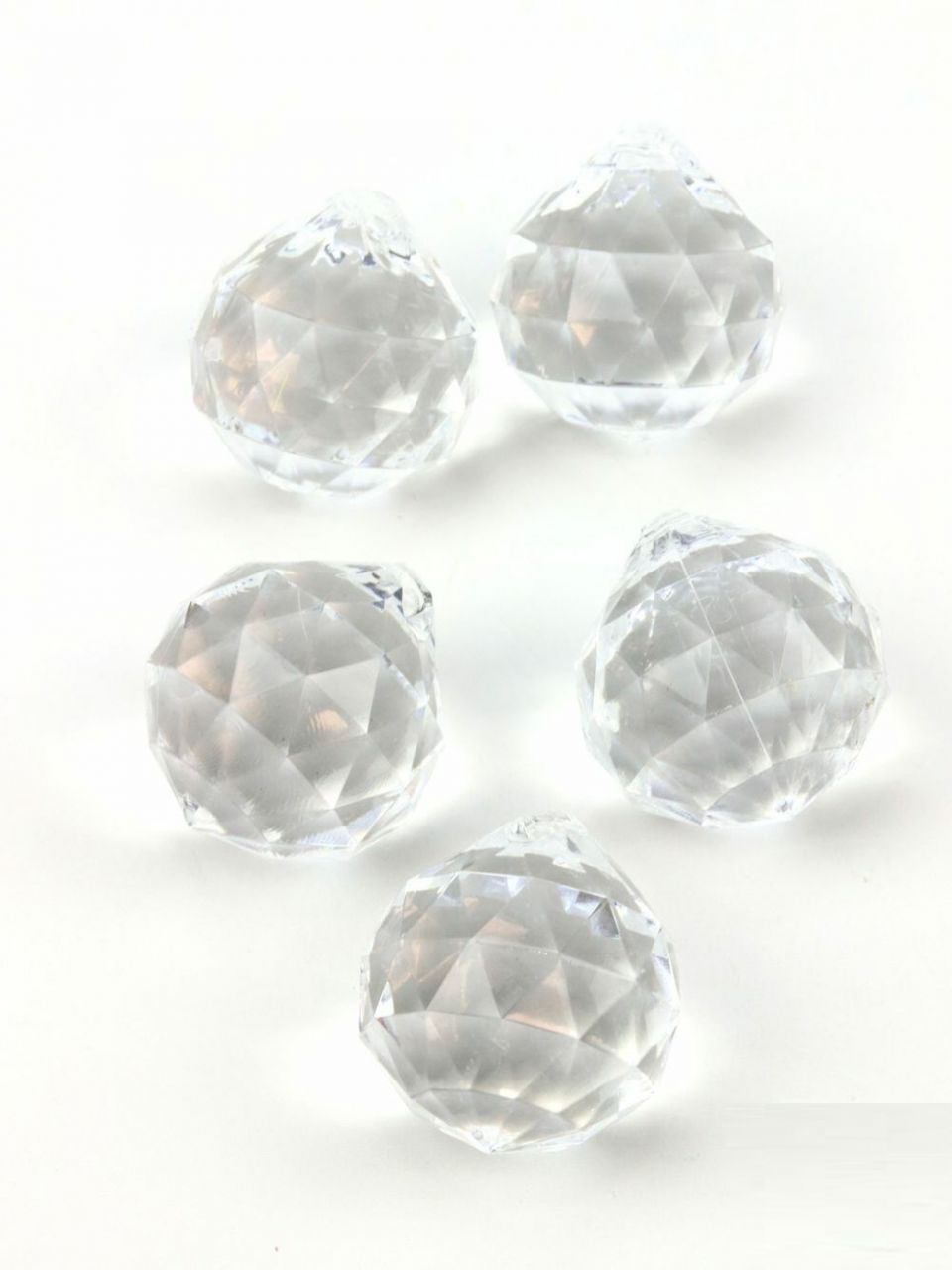 Fűzhetős kristály 4 3,5 cm- 5 db/csomag