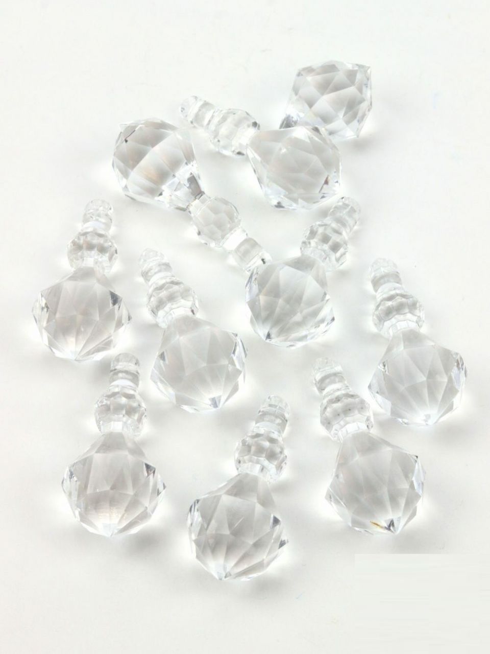 Fűzhetős kristály 13 6 cm- 10 db/csomag