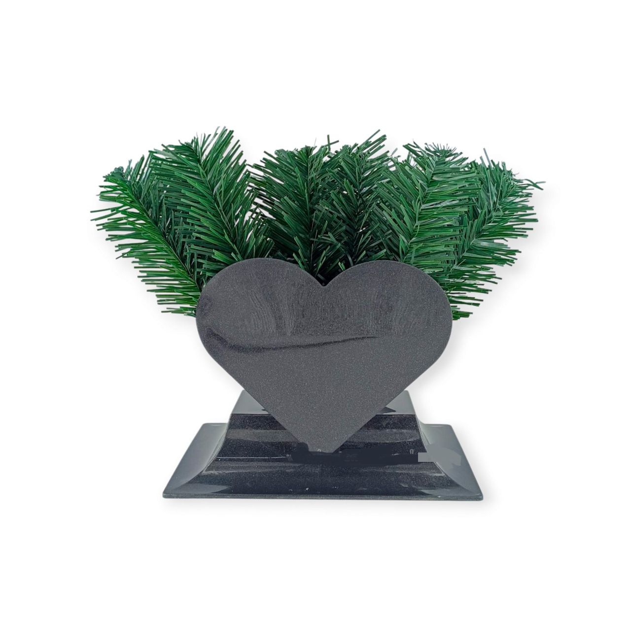 Szív tál talpas 21x14x23cm - 3 színben  Szív tál talpas 21x14x23cm - 3 színben