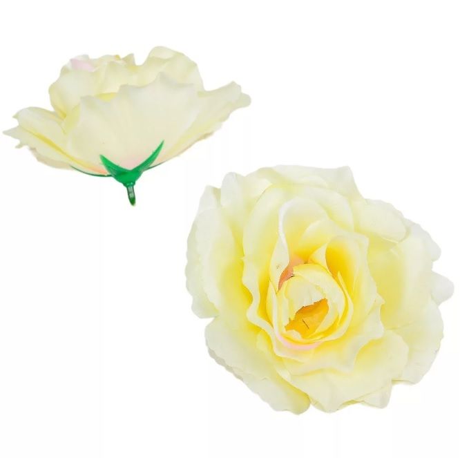 Nyílt rózsa virágfej D10cm 12db/csomag - Több színben