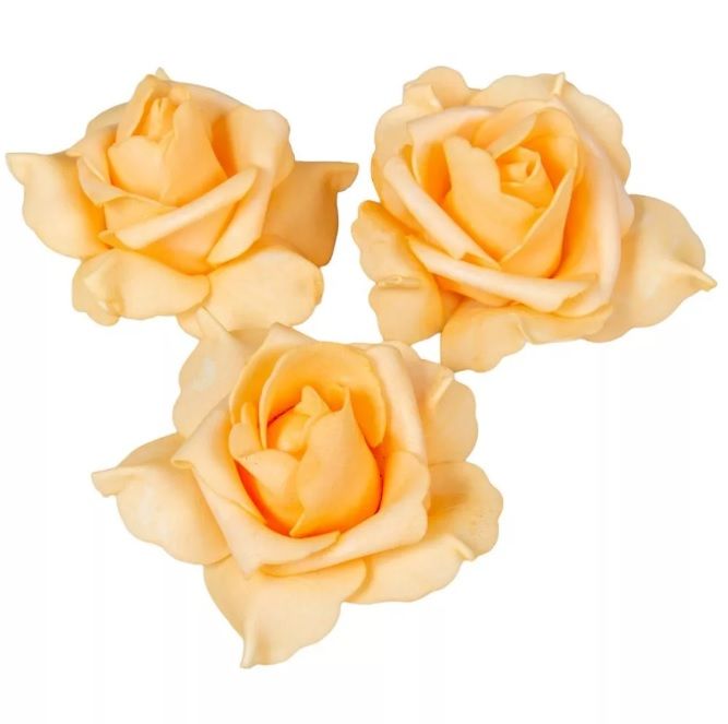 Polifoam rózsa virágfej D8cm M5cm 12db-os - Több színben