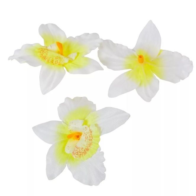 Orchidea virágfej D7cm 25db/csomag