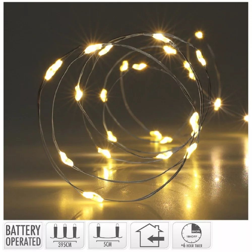 Drótkábeles fényfüzér 80 LED-es - Több féle 