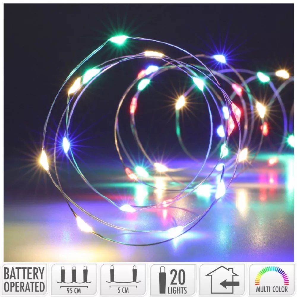 Drótkábeles fényfüzér 80 LED-es - Több féle 