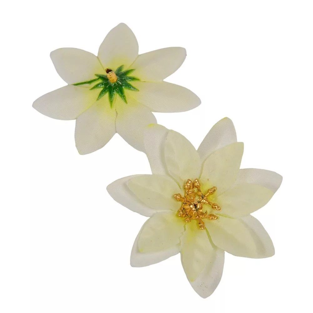 Mikulásvirág virágfej D6cm 60db/csomag - 3 színben