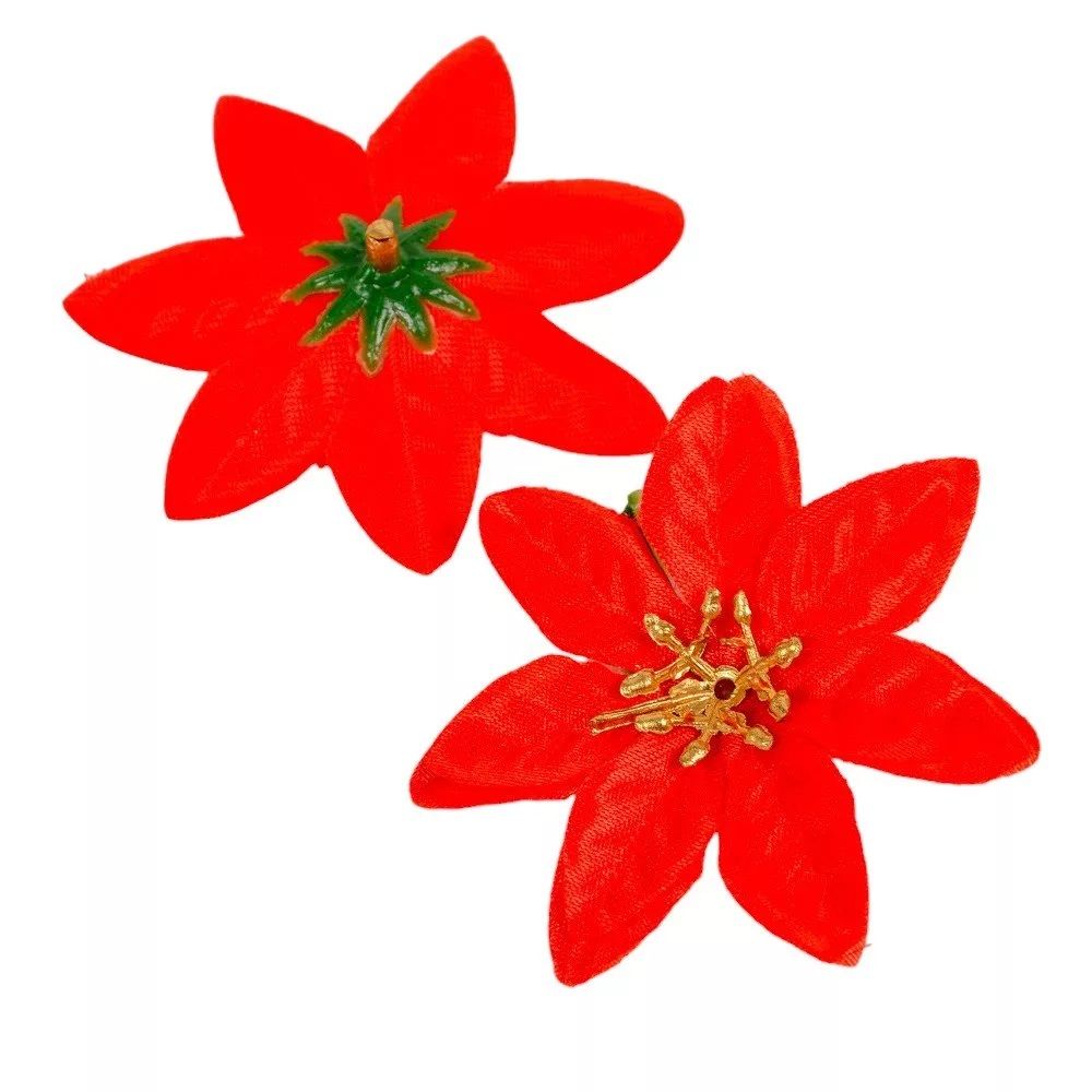 Mikulásvirág virágfej D6cm 60db/csomag - 3 színben