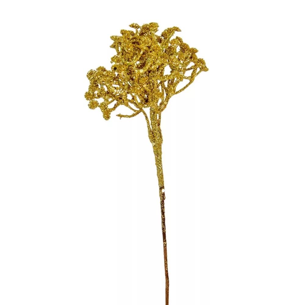 Mini virágos pick glitteres 30cm - 3 színben 