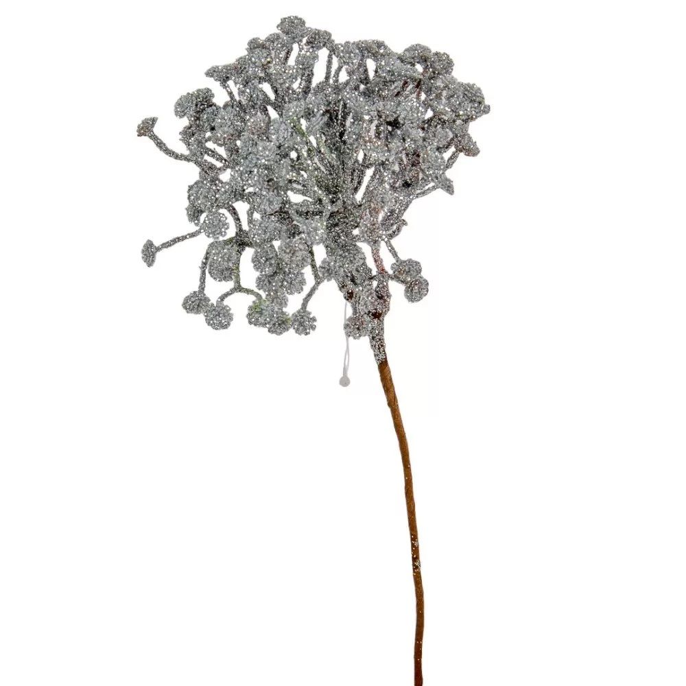 Mini virágos pick glitteres 30cm - 3 színben 