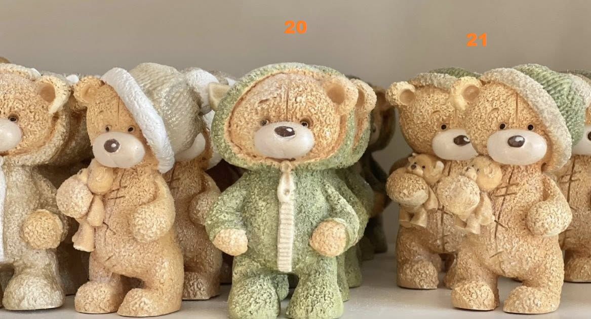 Karácsonyi maci 3D-s gipsz fugura - Több féle Karácsonyi maci 3D-s gipsz fugura - Több féle