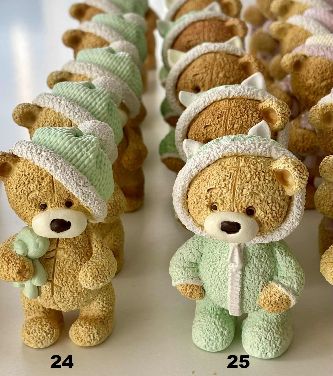 Karácsonyi maci 3D-s gipsz fugura - Több féle Karácsonyi maci 3D-s gipsz fugura - Több féle