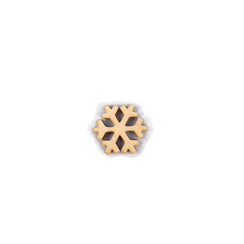 Mini hópihe fa táblák 3,5 x 3,5 cm 10 db / csomag - 2 féle Mini hópihe fa táblák 3,5 x 3,5 cm 10 db / csomag - 2 féle