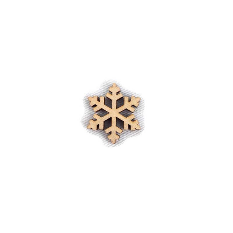Mini hópihe fa táblák 3,5 x 3,5 cm 10 db / csomag - 2 féle Mini hópihe fa táblák 3,5 x 3,5 cm 10 db / csomag - 2 féle