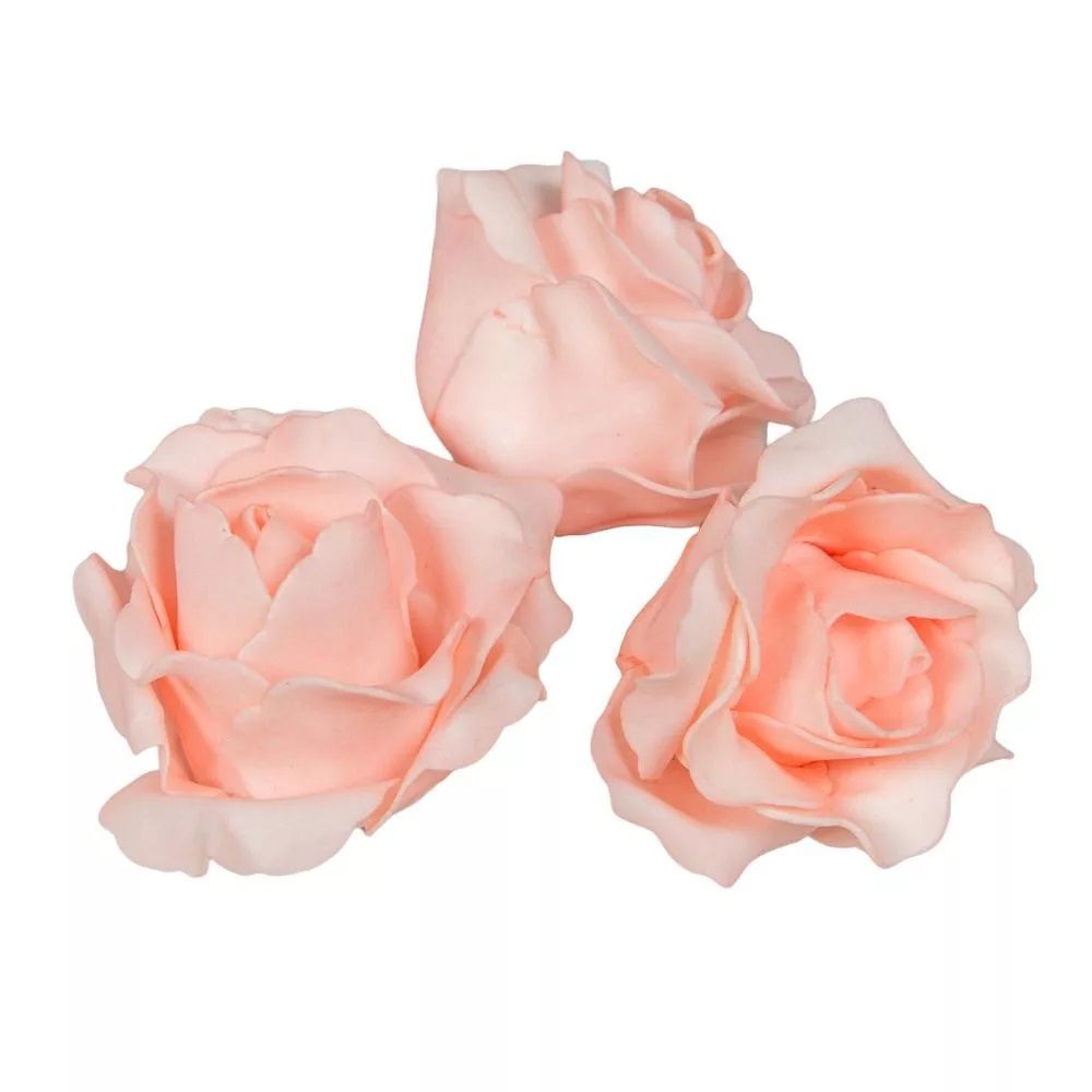 Polifoam rózsa virágfej LTPK D6cm 12db-os