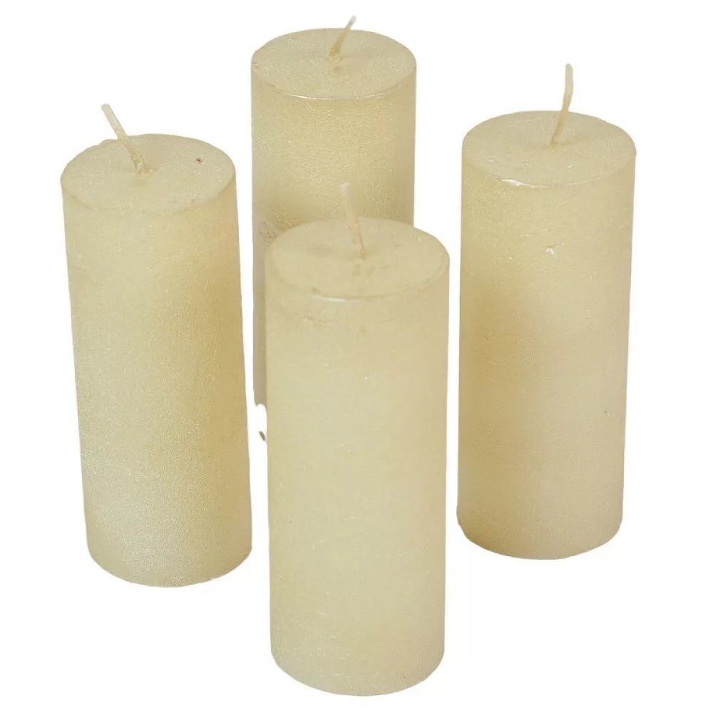 Rusztikus metál henger 50x120 mm 4 db / szett - Több színben