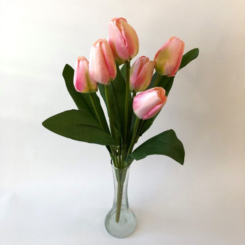 Tulipán csokor x7 45cm - 8 színben