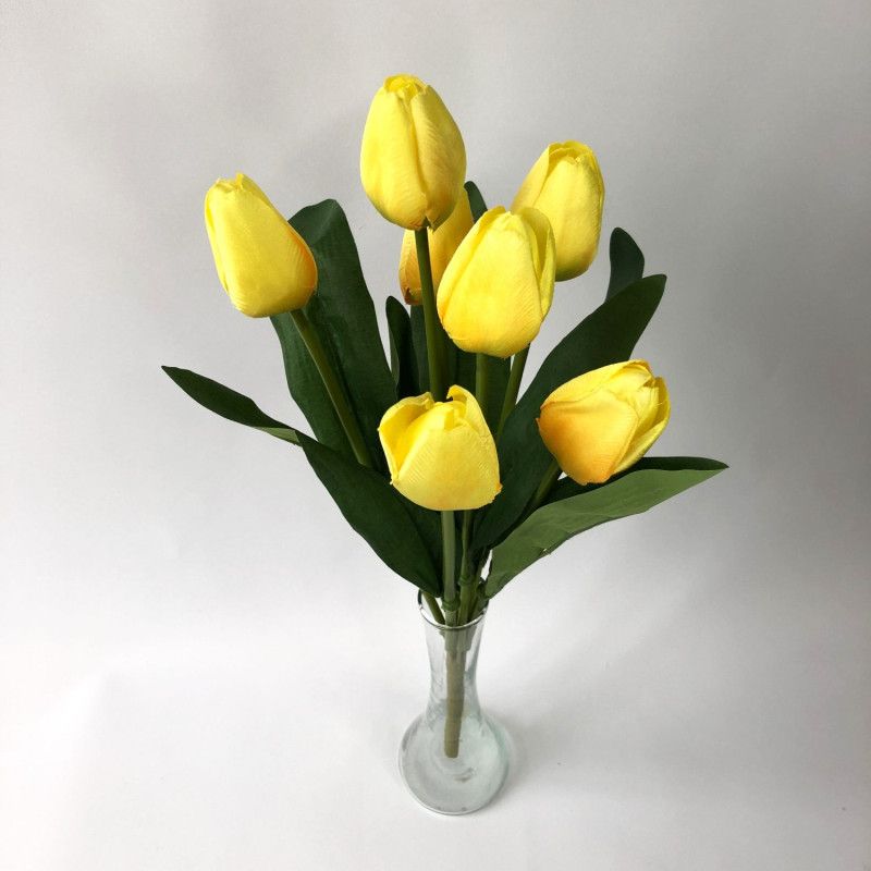Tulipán csokor x7 45cm - 8 színben
