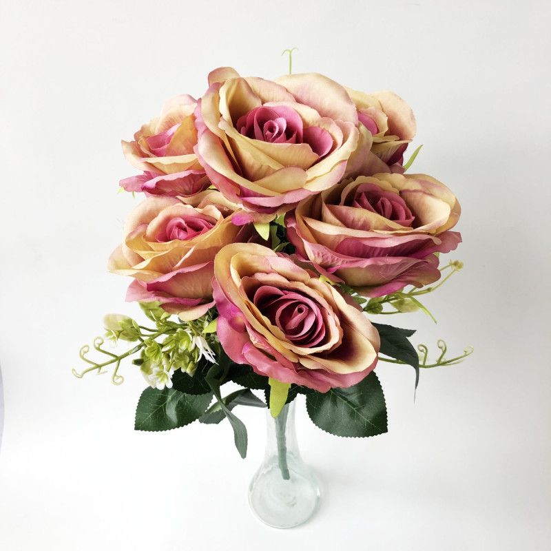 Rózsa csokor 10 x 10 42 cm - 6 színben